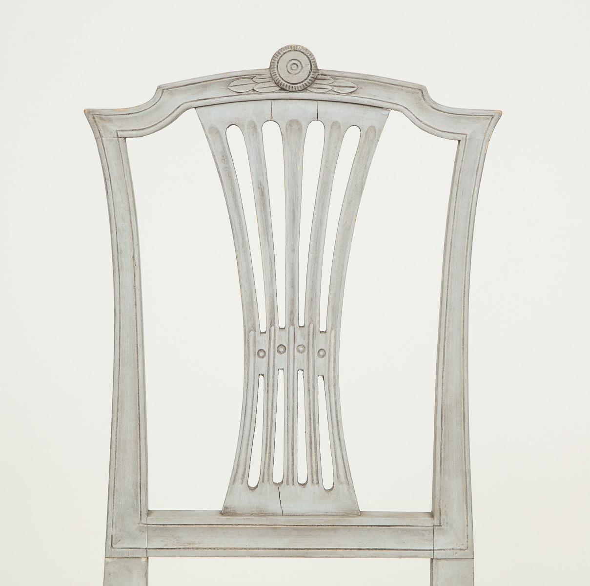 18th Century Set of Swedish Gustavian Chairs, Set of 10, Sweden, Circa 1790 2