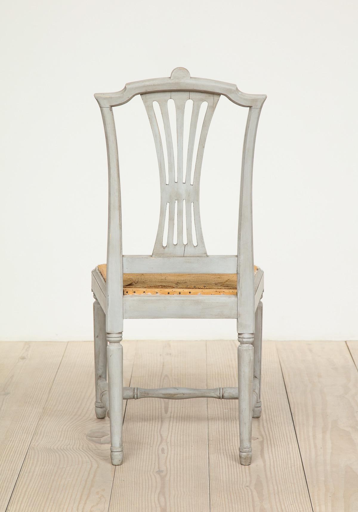18th Century Set of Swedish Gustavian Chairs, Set of 10, Sweden, Circa 1790 3