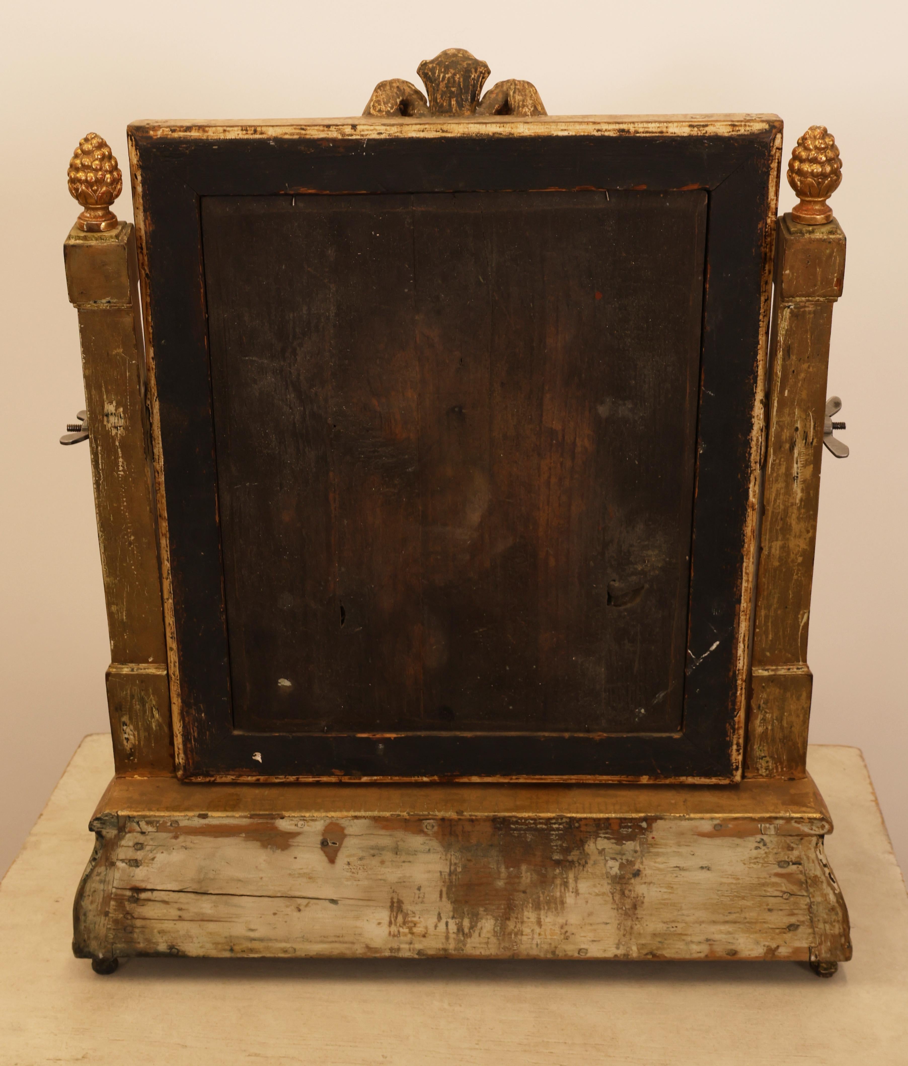 18th Century Gustavian Drawer Mirror For Sale 6