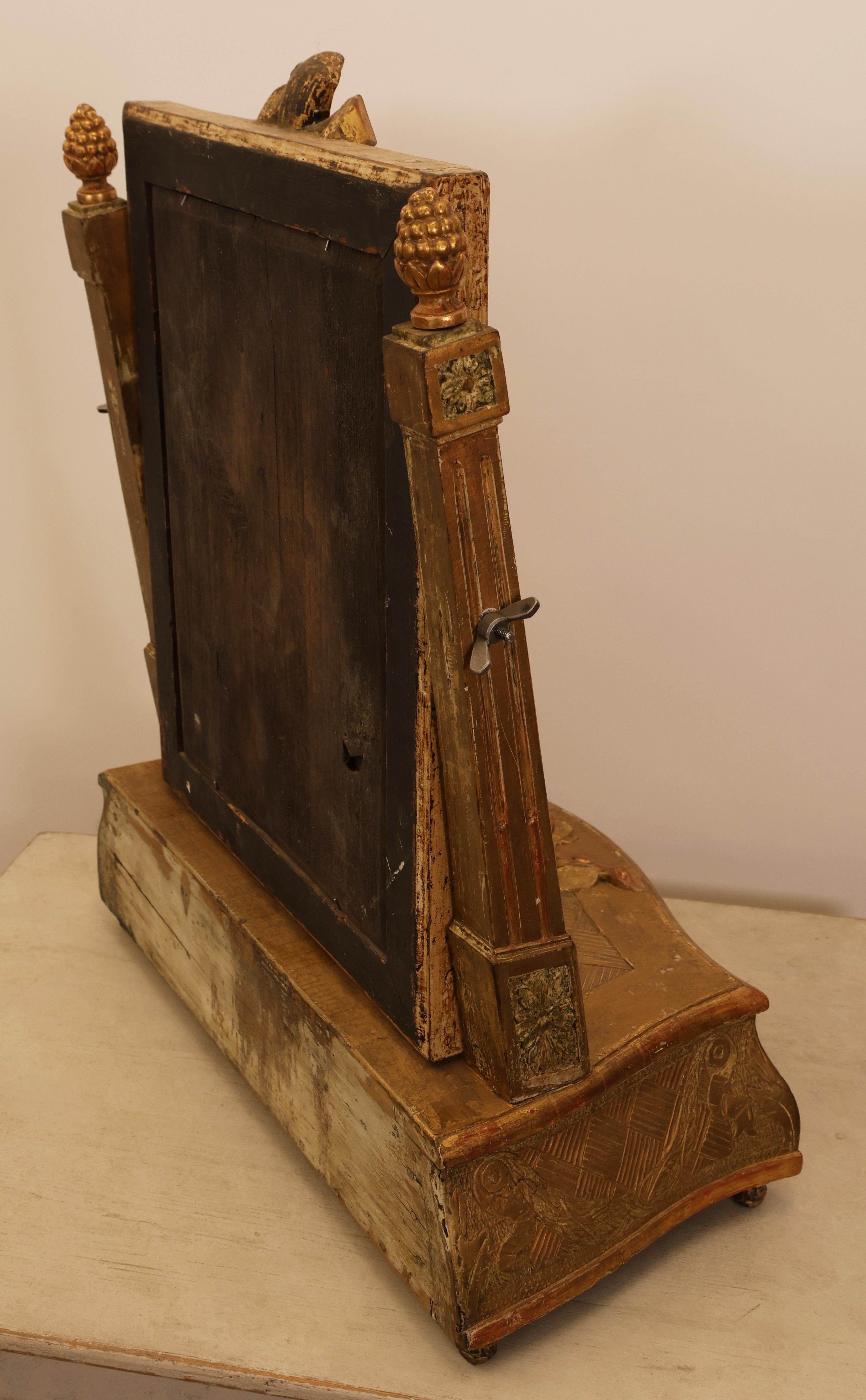 18th Century Gustavian Drawer Mirror For Sale 3