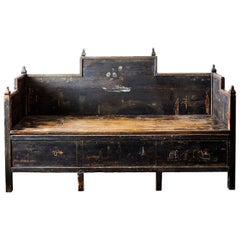 18th Century Gustavian Folk Art Sofa