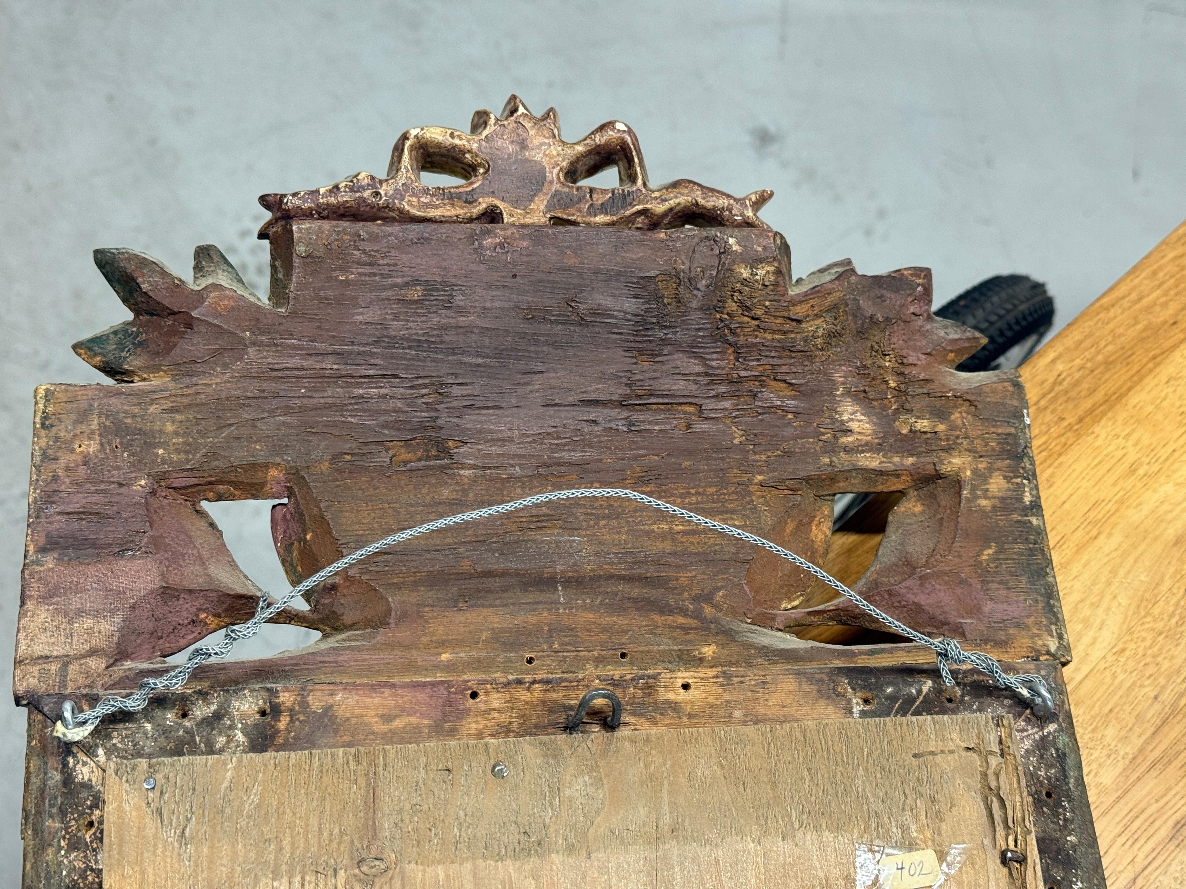 Miroir en camée doré gustavien du 18e siècle avec applique ajoutée plus tard en vente 2