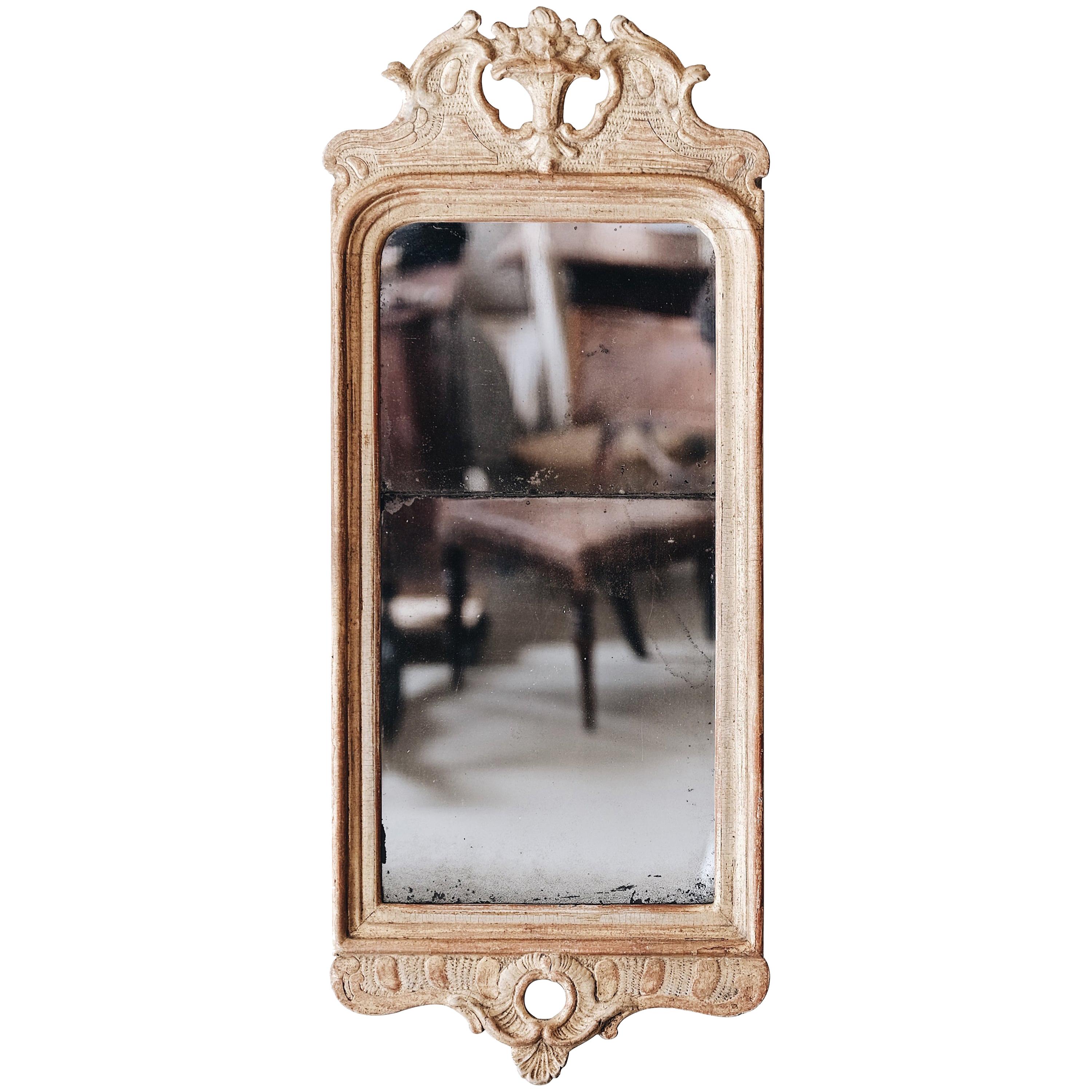 18th Century Gustavian Giltwood Mirror