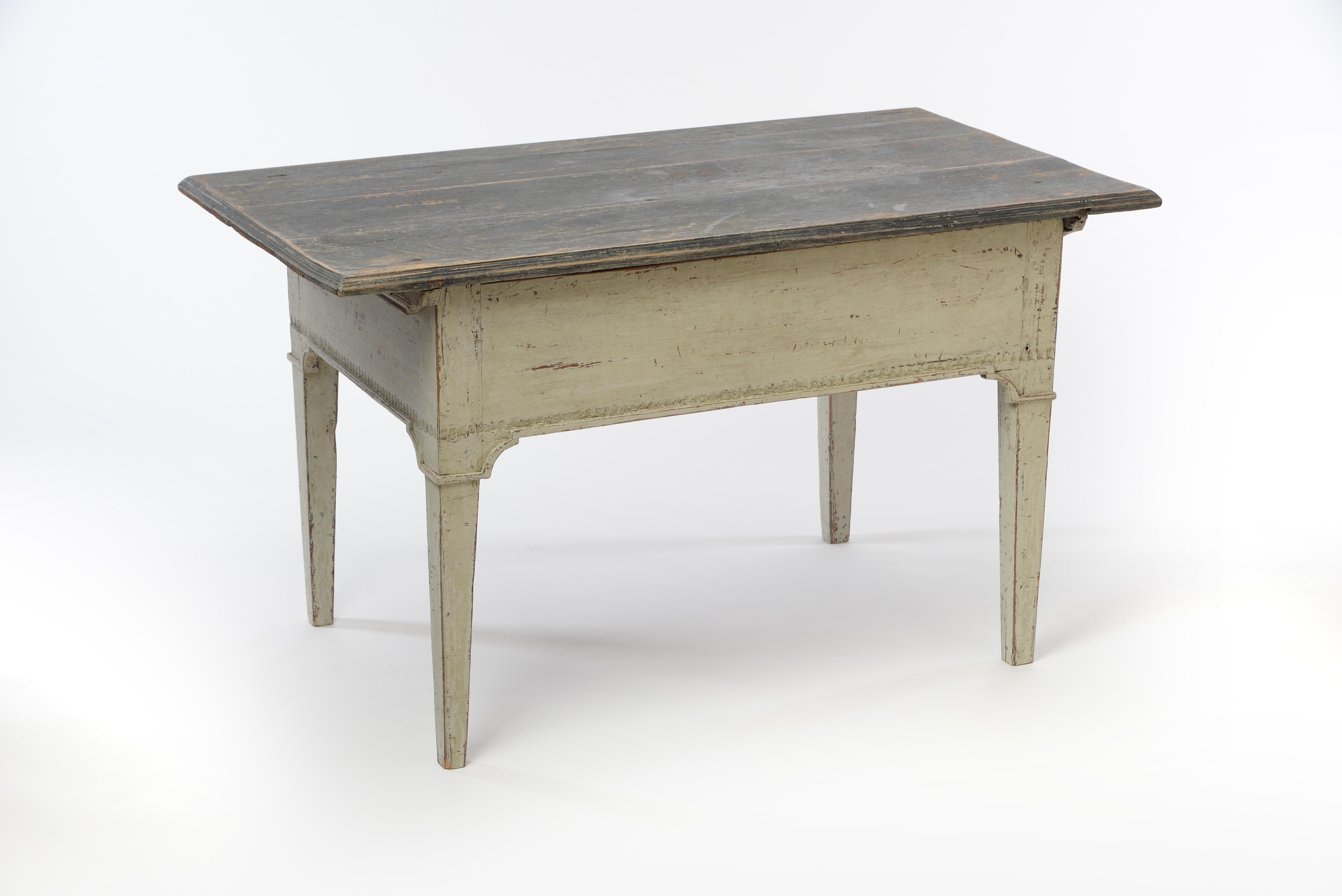 Wood 18th Century Gustavian Low Table For Sale
