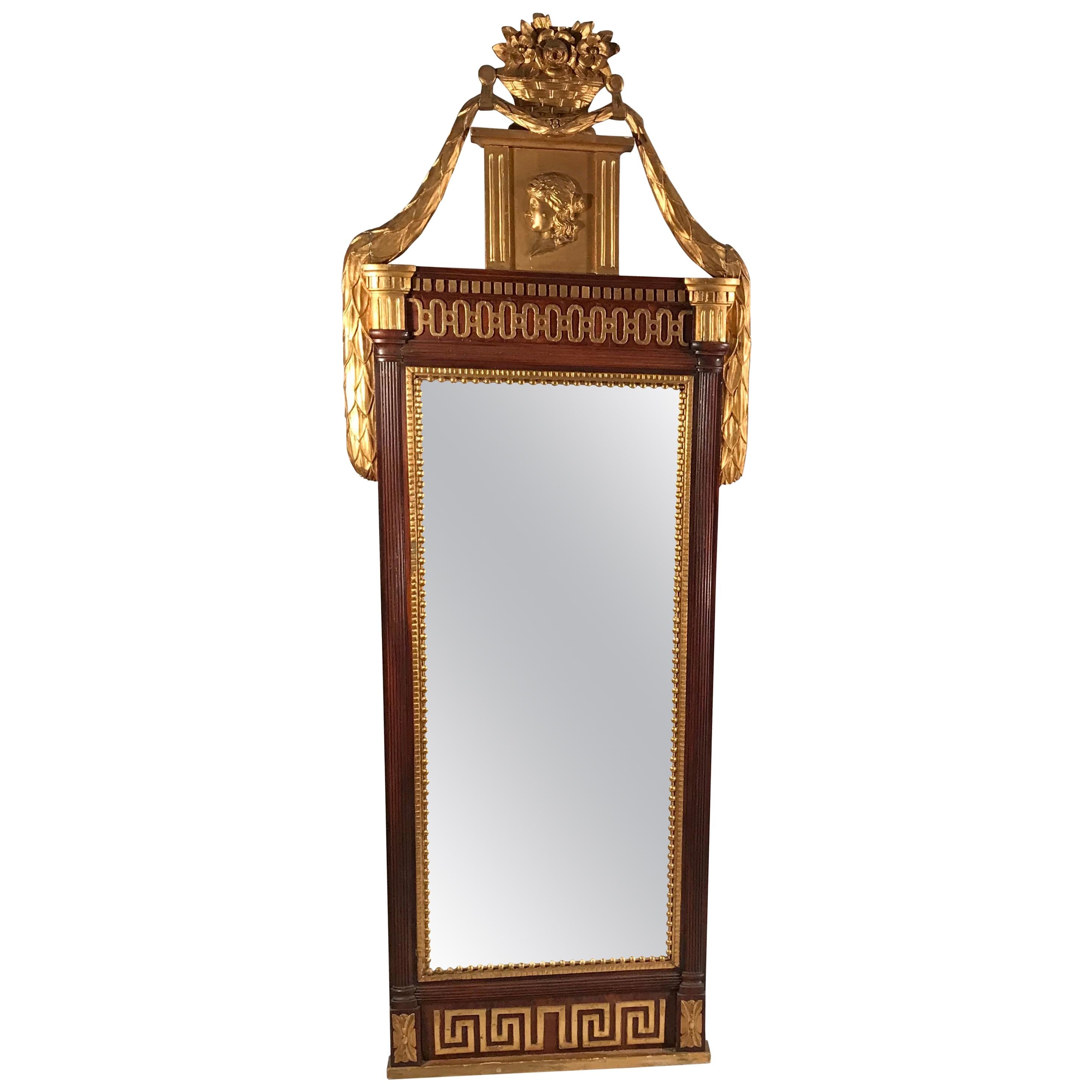 18th Century Gustavian Mirror, Sweden 1780