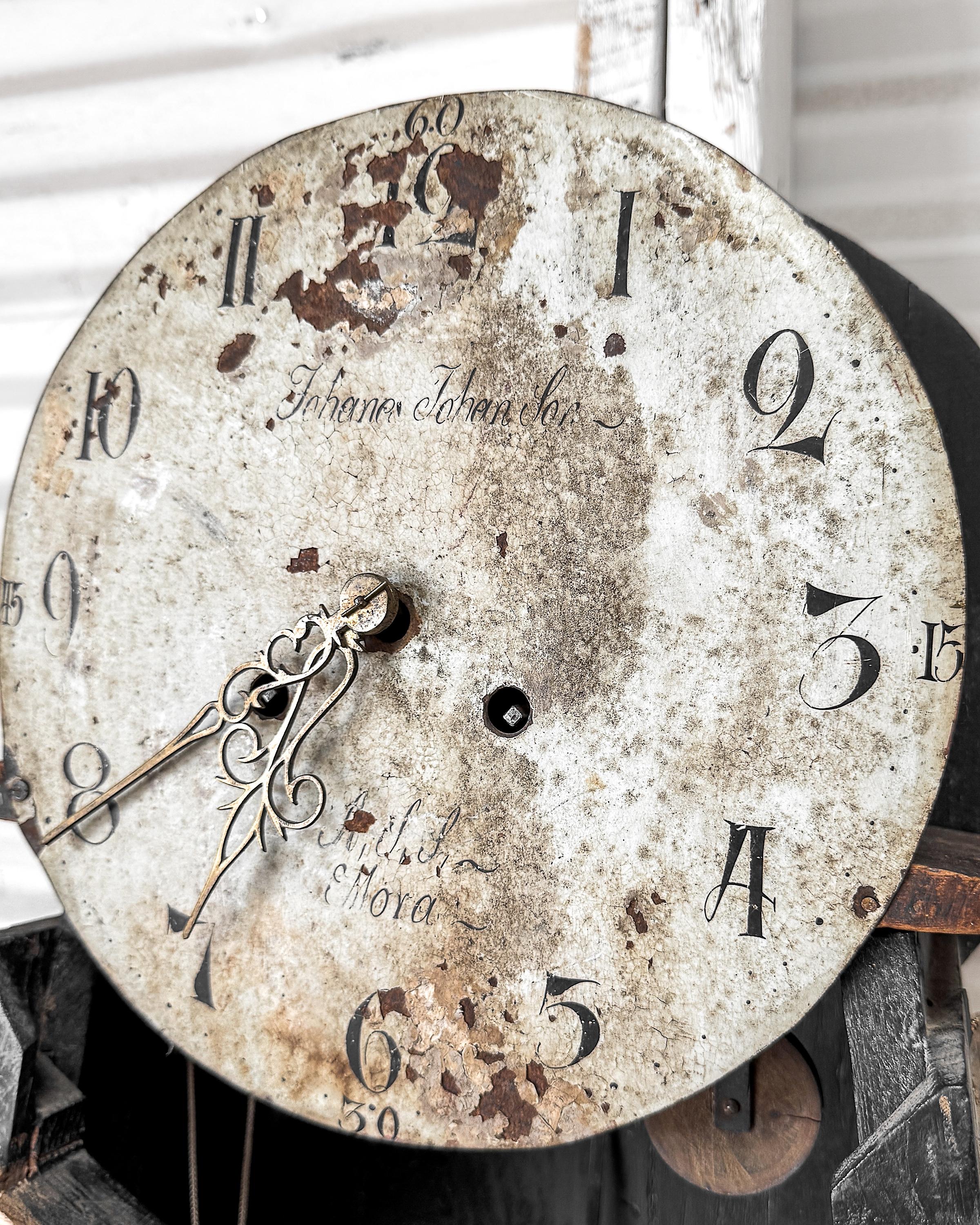 Bureau Gustavien Mora Clocks du 18ème siècle en vente 4