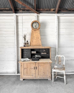 18th Century Gustavian Mora Clock Bureau