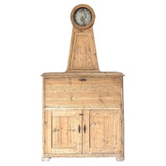 Bureau Gustavien Mora Clocks du 18ème siècle