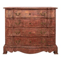 Antique 18th Century Gustavian Painted Chest of Drawers