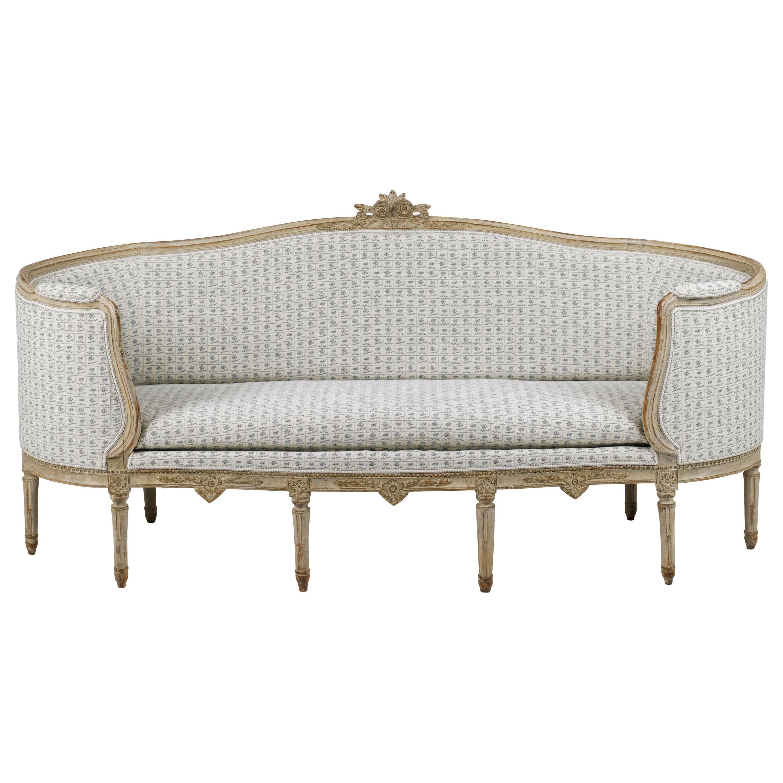 18th Century Gustavian Painted Sofa, Sweden, circa 1775