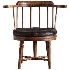 18th Century Gustavian Revolving Desk Chair