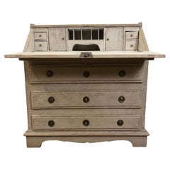 18th Century Gustavian Secretary Desk - Painted