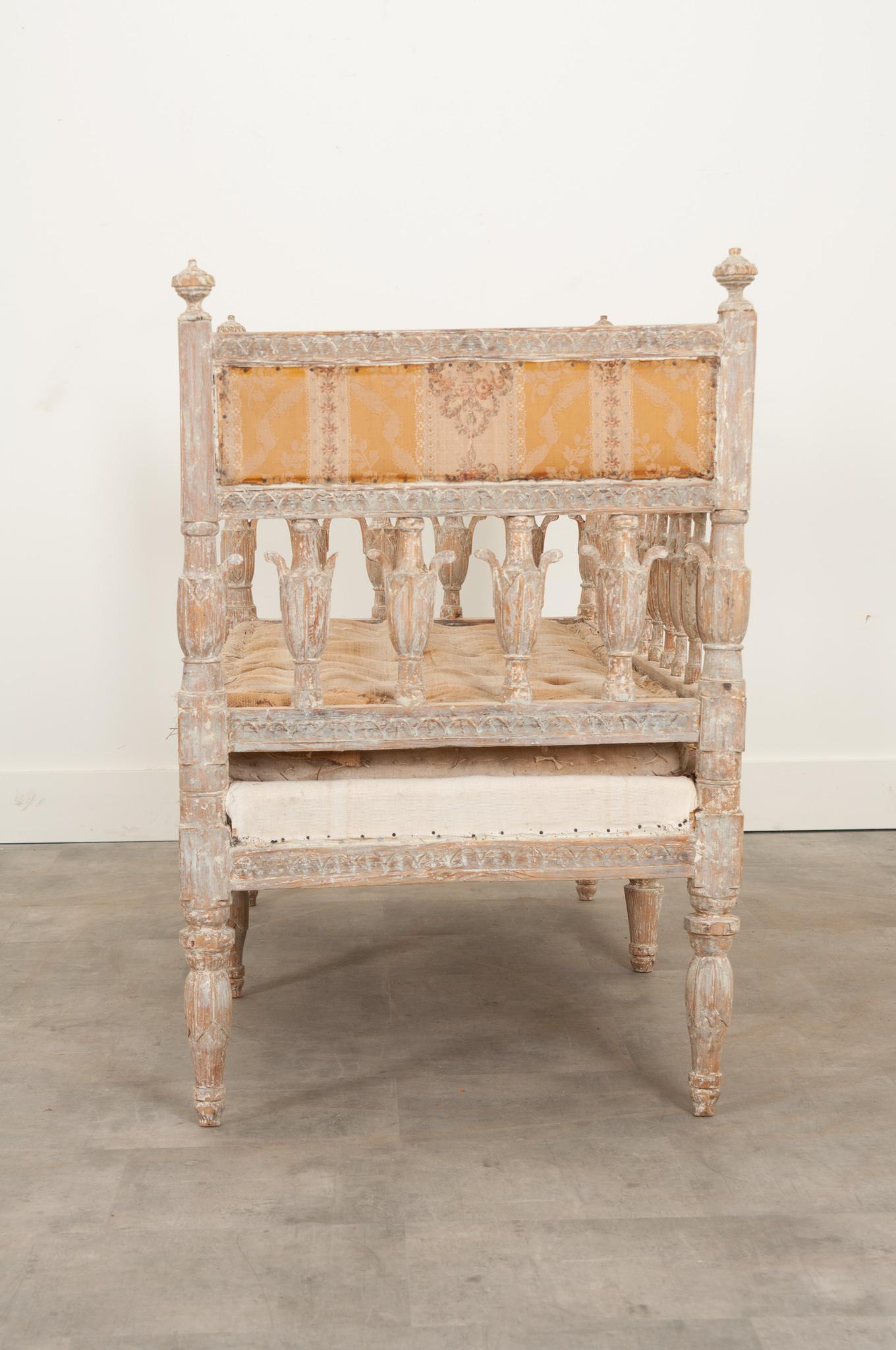 18th Century Gustavian Settee For Sale 5