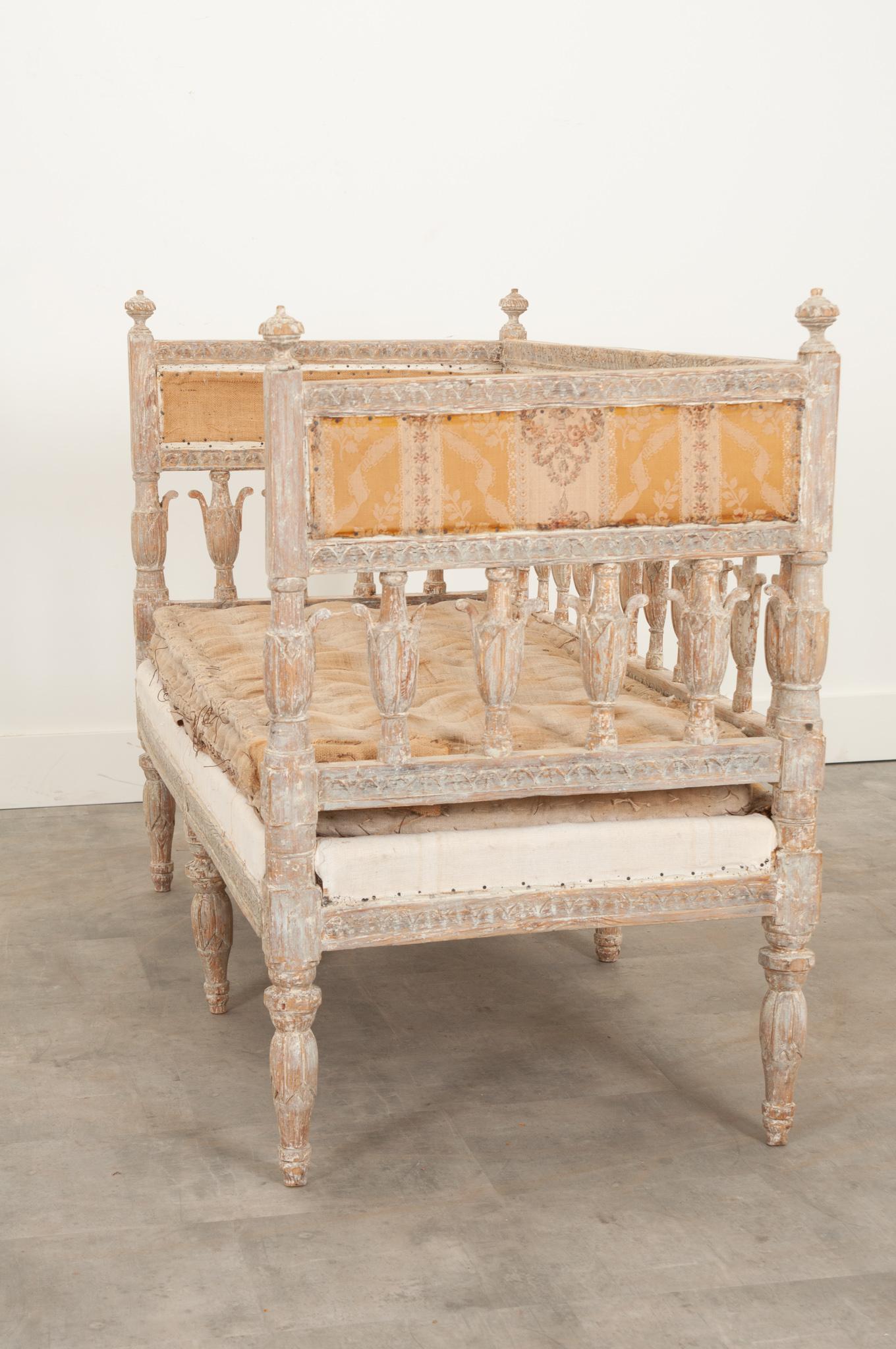 18th Century Gustavian Settee For Sale 6