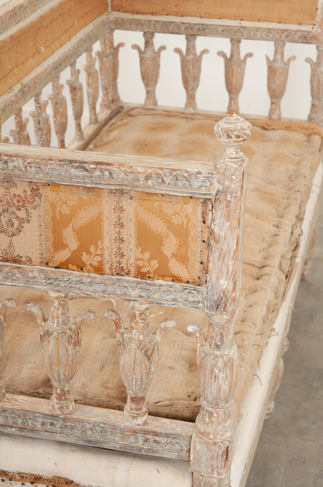 18th Century Gustavian Settee For Sale 9