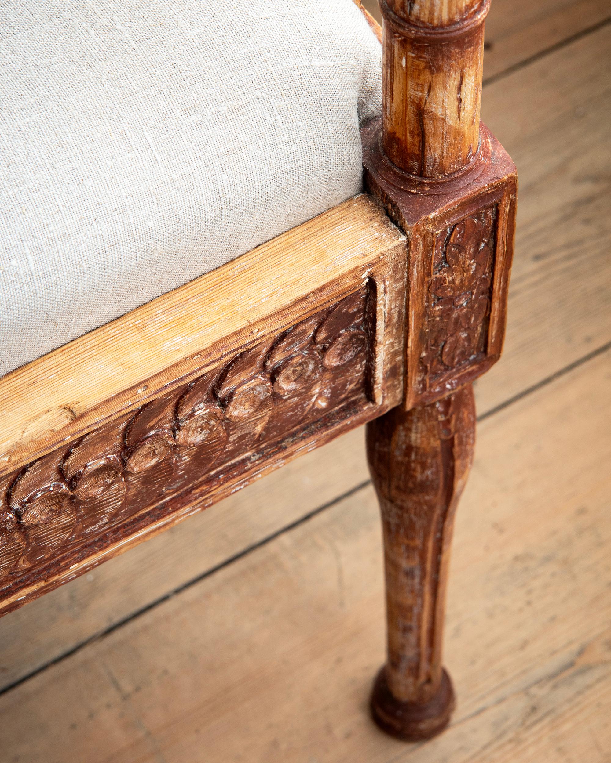 Suédois Canapé Gustavien du 18ème siècle en vente