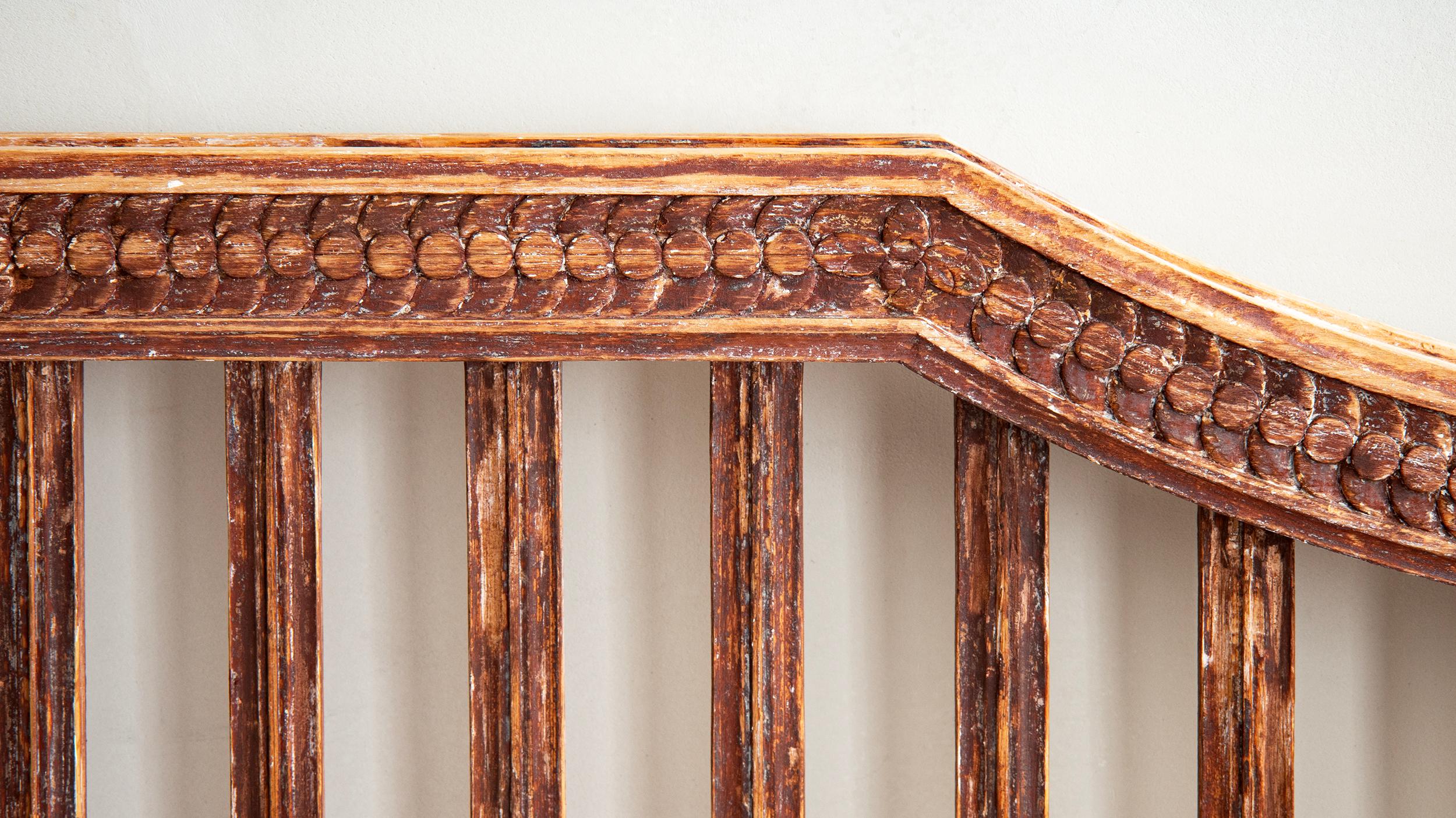 Fait main Canapé Gustavien du 18ème siècle en vente