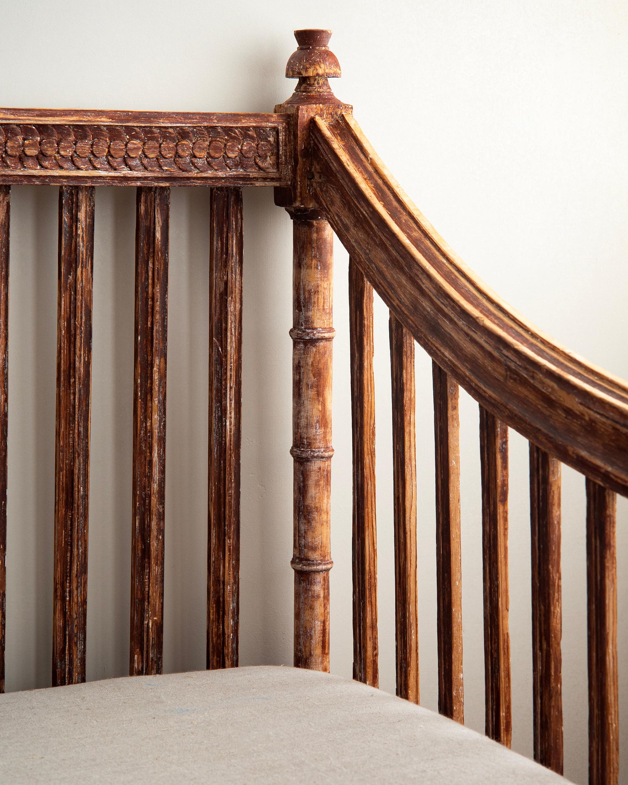 XVIIIe siècle Canapé Gustavien du 18ème siècle en vente