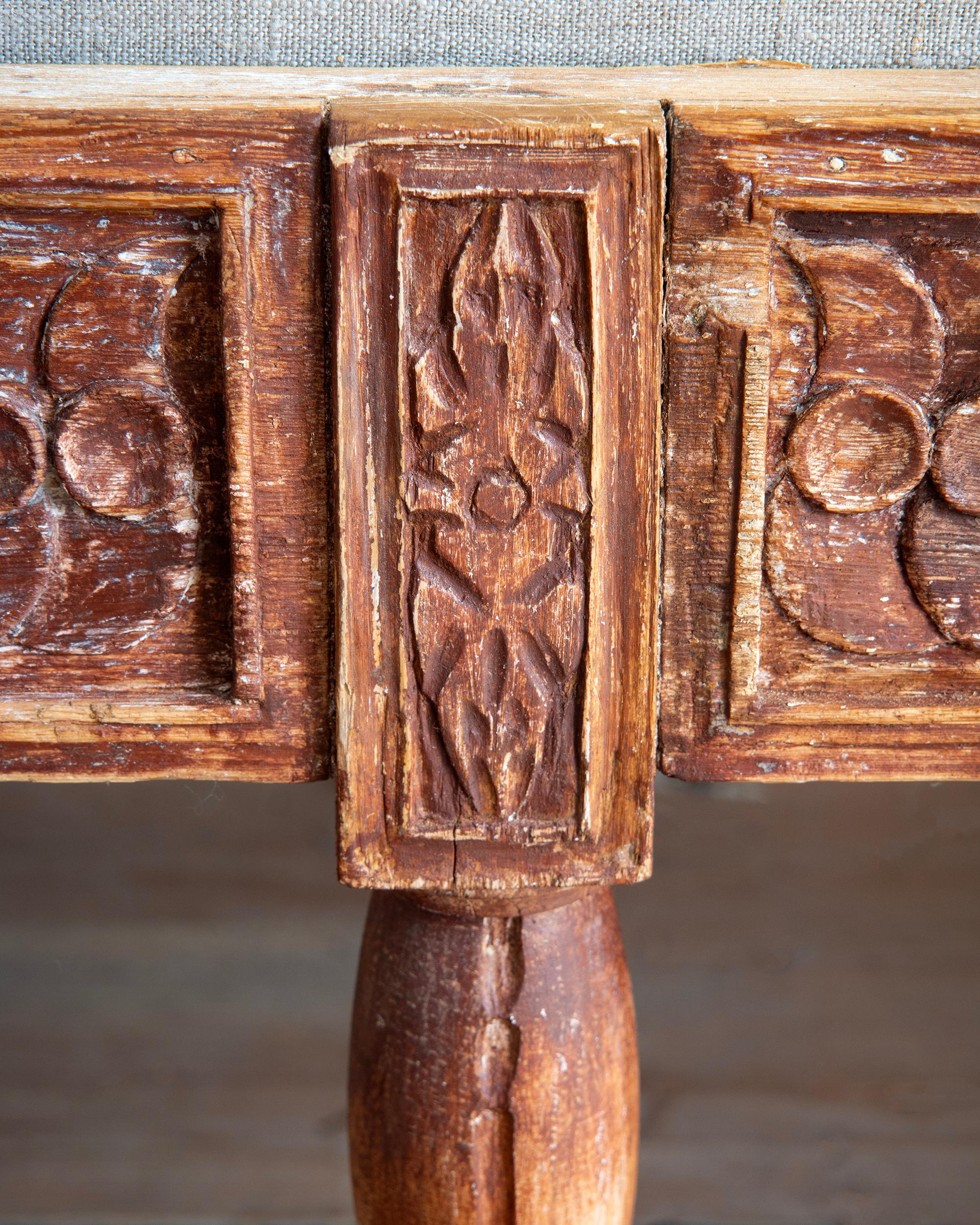 Pin Canapé Gustavien du 18ème siècle en vente