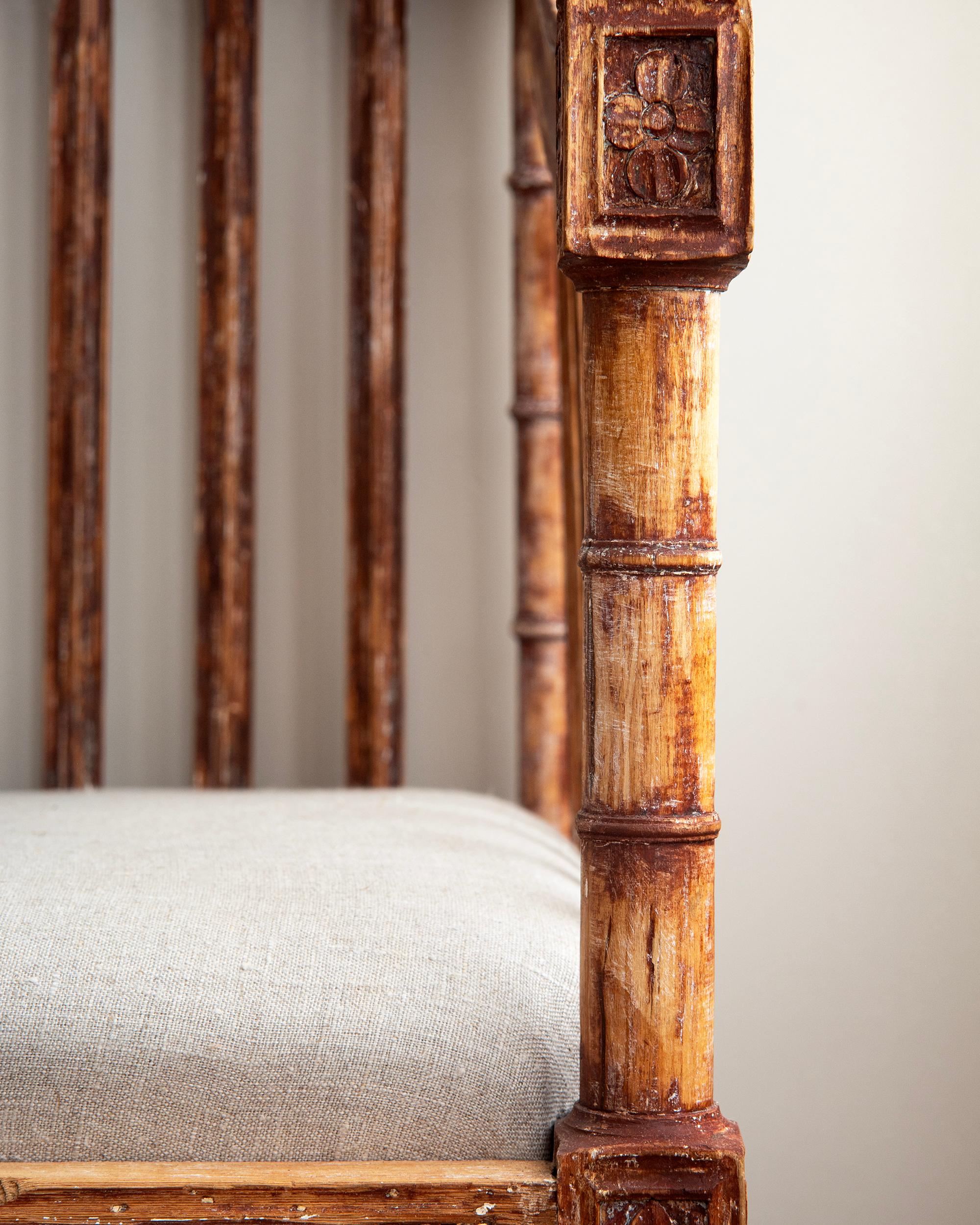 Canapé Gustavien du 18ème siècle en vente 2