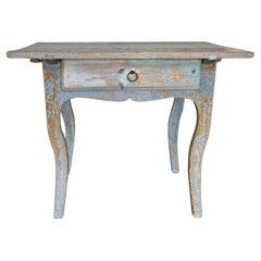 Antique 18th Century Gustavian Swedish Wood Side Table