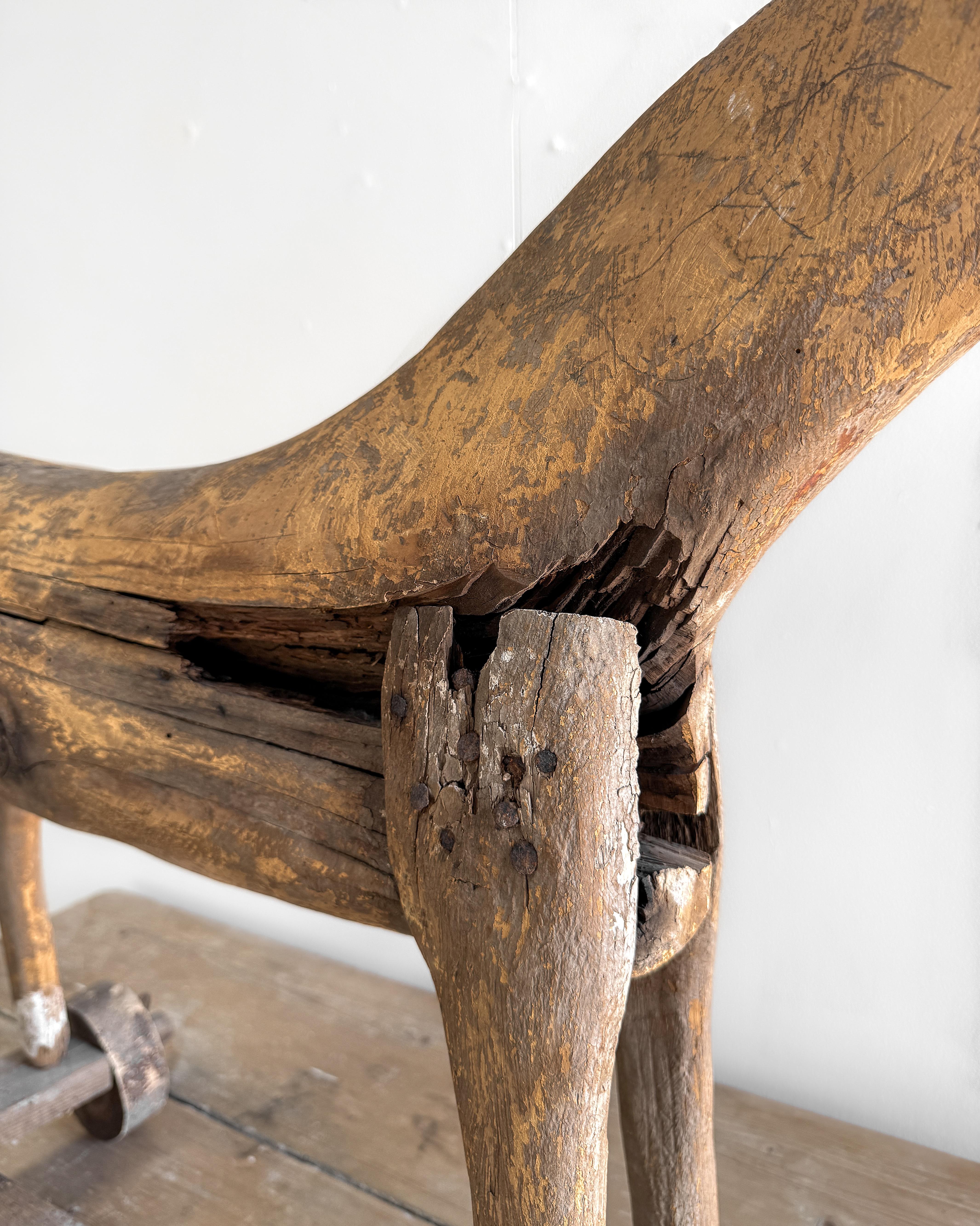 Gustavianisches Holzpferd auf Rädern aus dem 18. Jahrhundert im Angebot 10