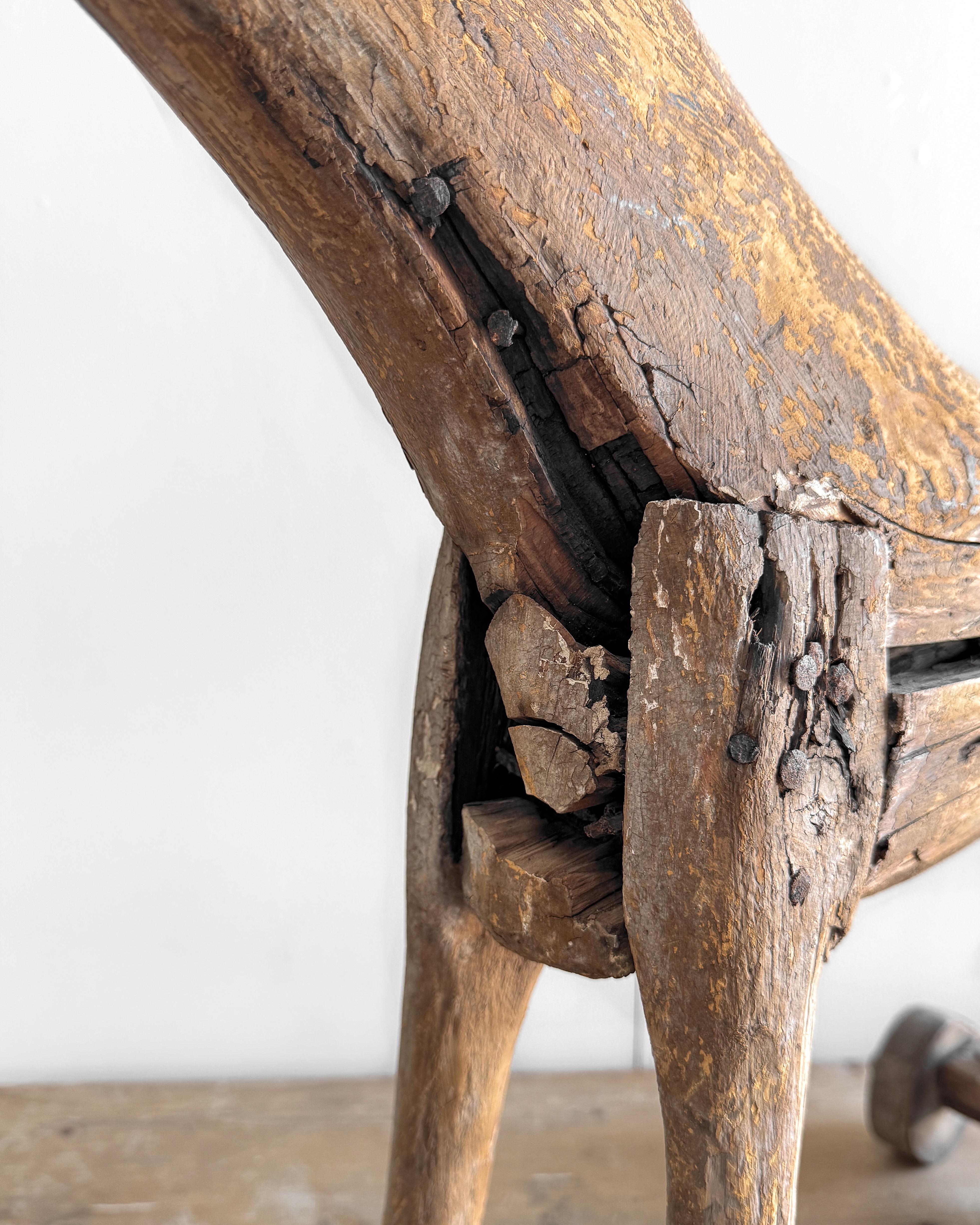 Gustavianisches Holzpferd auf Rädern aus dem 18. Jahrhundert im Angebot 2