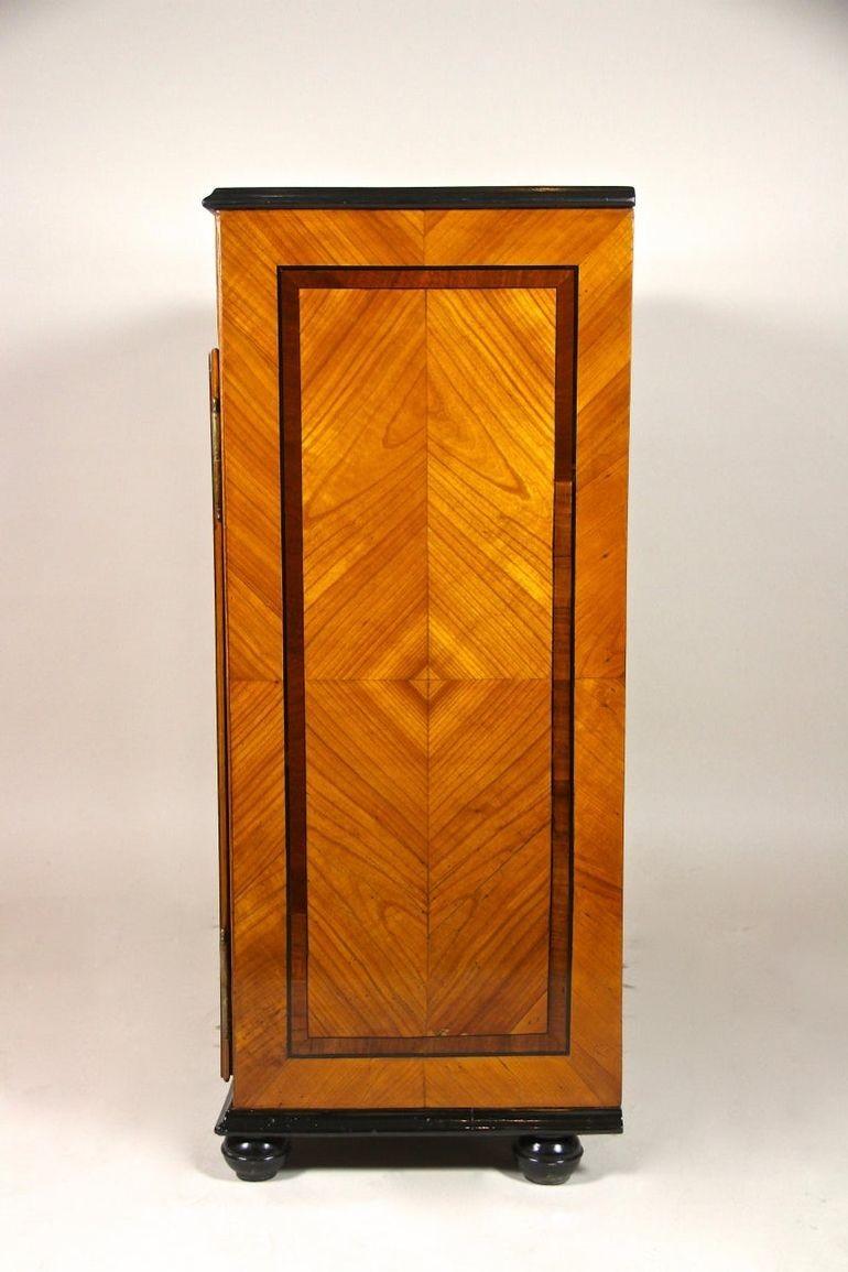 18th Century Halfcabinet/ Trumeau Commode, Cherrywood, Austria circa 1780 For Sale 7