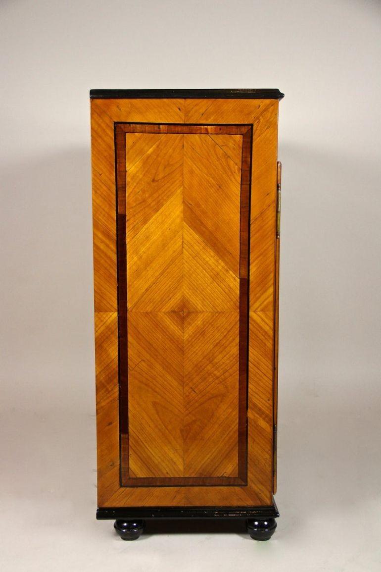 18th Century Halfcabinet/ Trumeau Commode, Cherrywood, Austria circa 1780 For Sale 10