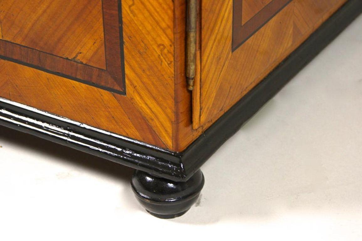 18th Century Halfcabinet/ Trumeau Commode, Cherrywood, Austria circa 1780 For Sale 11