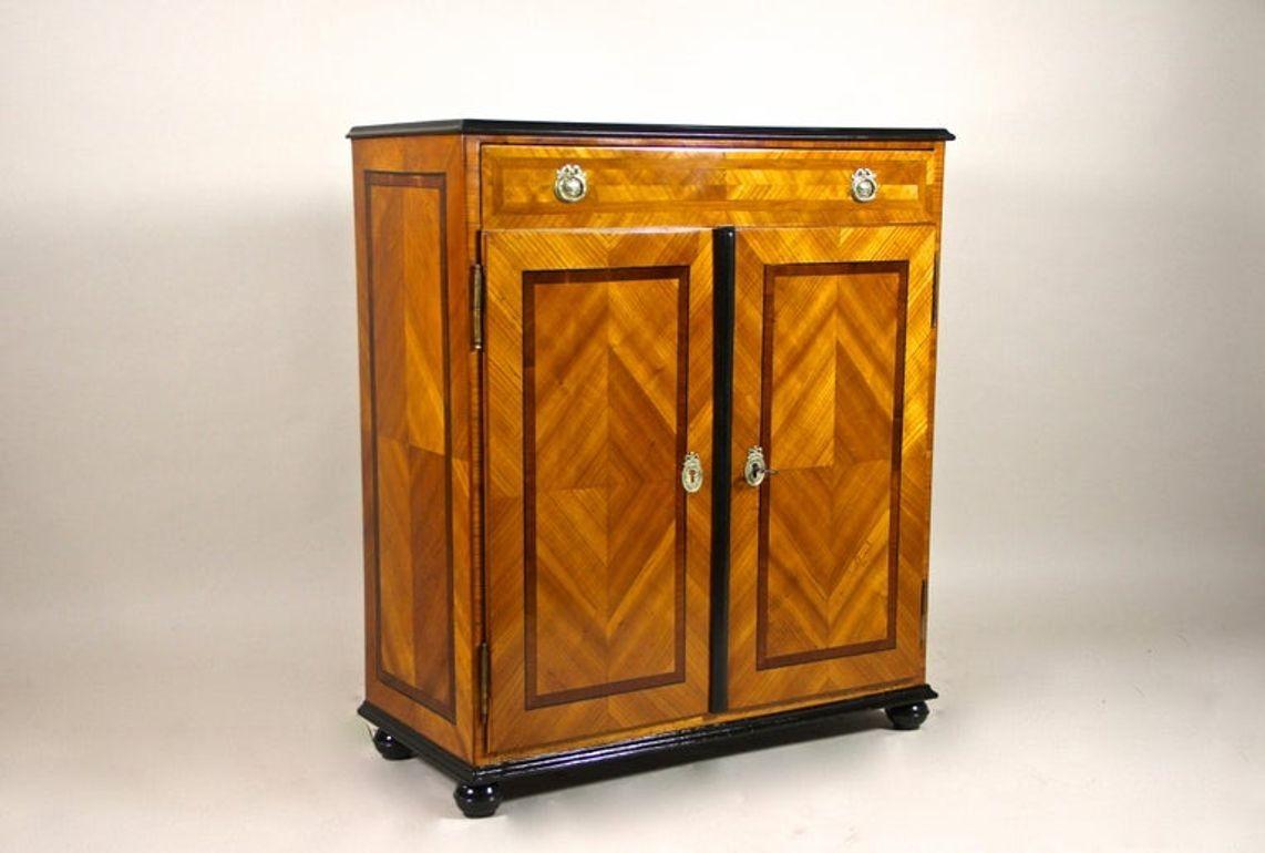 Austrian 18th Century Halfcabinet/ Trumeau Commode, Cherrywood, Austria circa 1780 For Sale