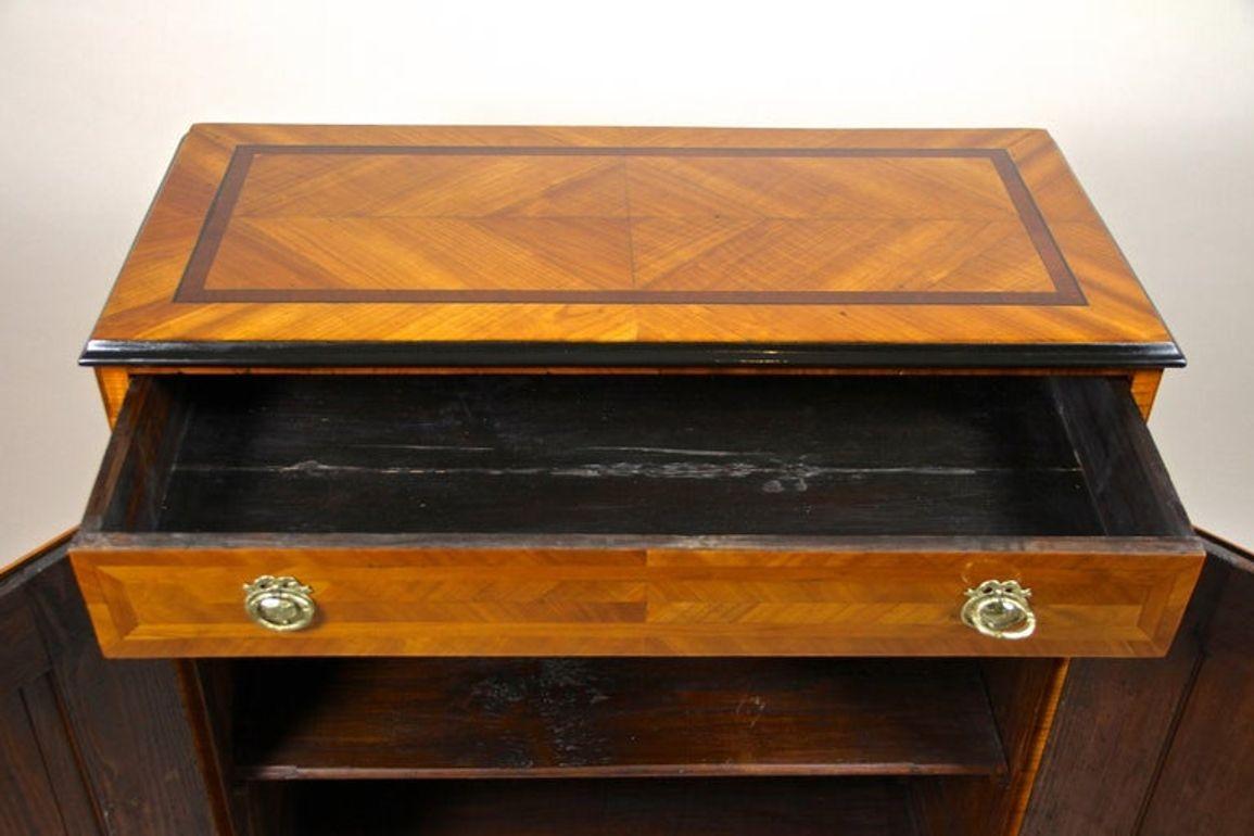 18th Century Halfcabinet/ Trumeau Commode, Cherrywood, Austria circa 1780 For Sale 2