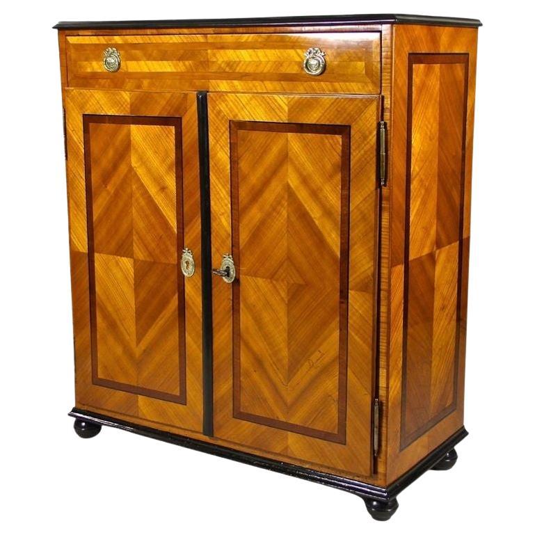 Armadietto/comodino Trumeau del XVIII secolo, legno di ciliegio, Austria, circa 1780