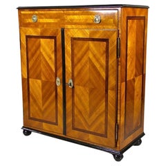 Medio armario/ cómoda Trumeau del siglo XVIII, madera de cerezo, Austria circa 1780