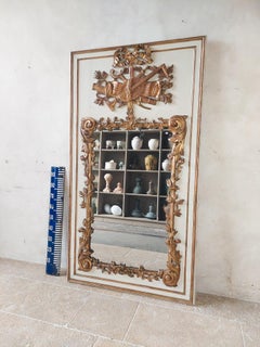 18th Century Hand-Carved Gilt Trumeau Mirror