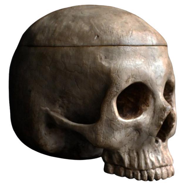 18th Century Hand Carved Life Size Corpus Christi Skull