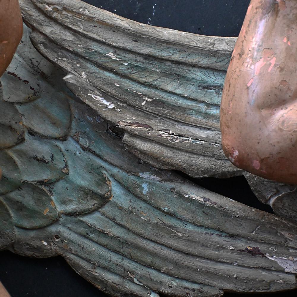 18th Century Hand Carved Pair of Angels en vente 5