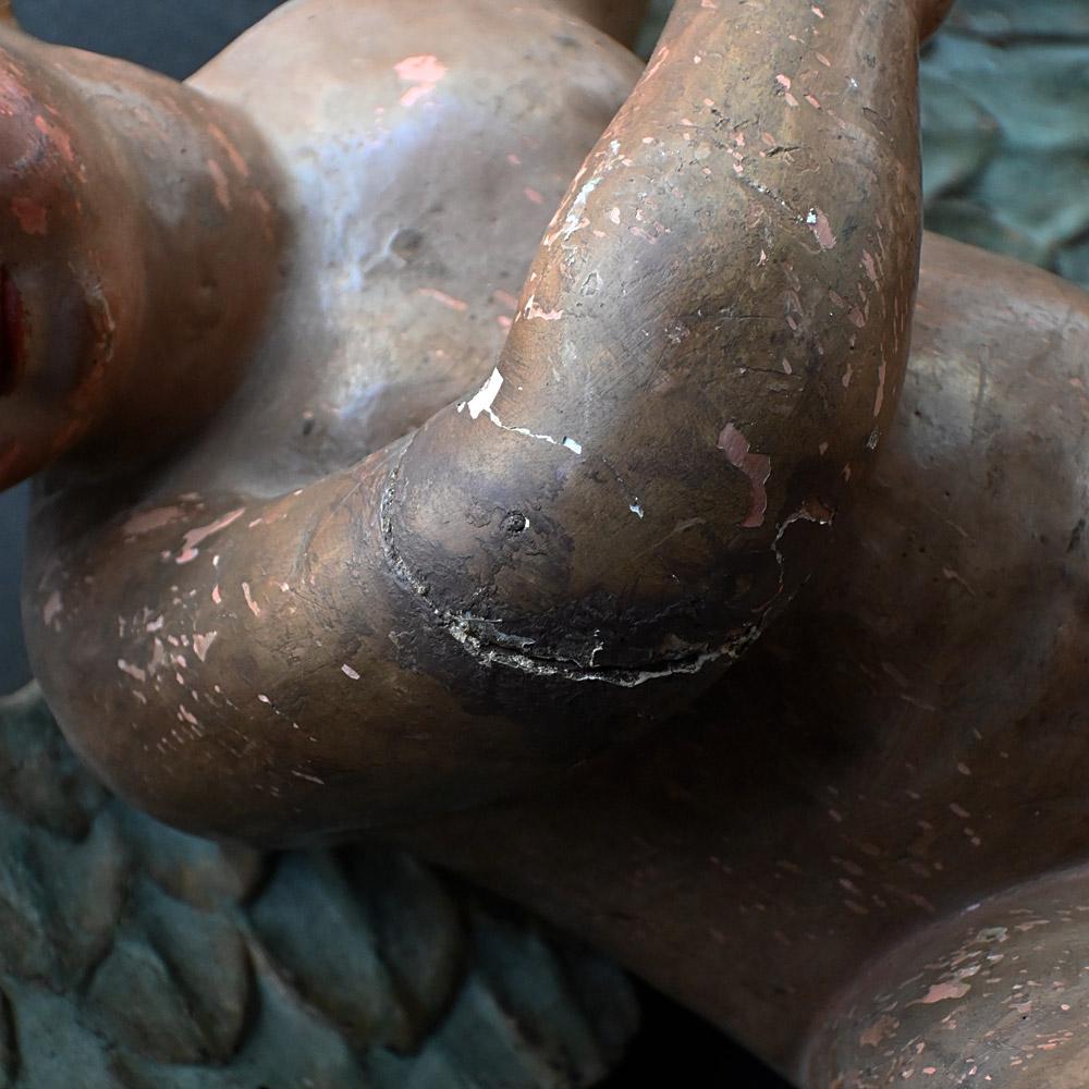 18th Century Hand Carved Pair of Angels en vente 7