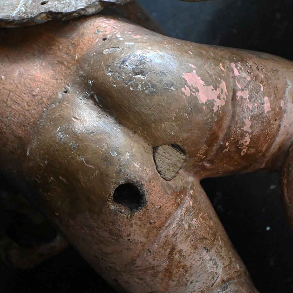 18th Century Hand Carved Pair of Angels en vente 8