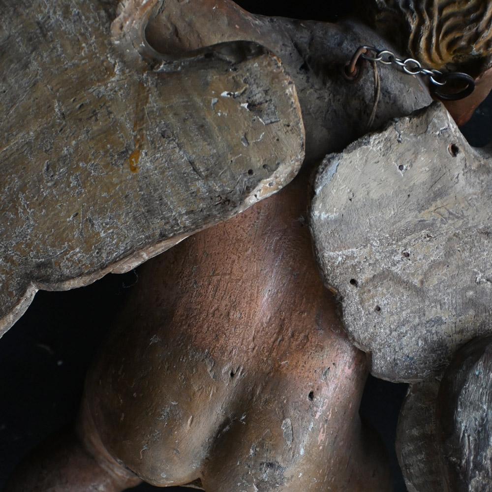 18th Century Hand Carved Pair of Angels en vente 11