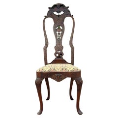 18th Century Hand Carved Scale Sculptural Chair