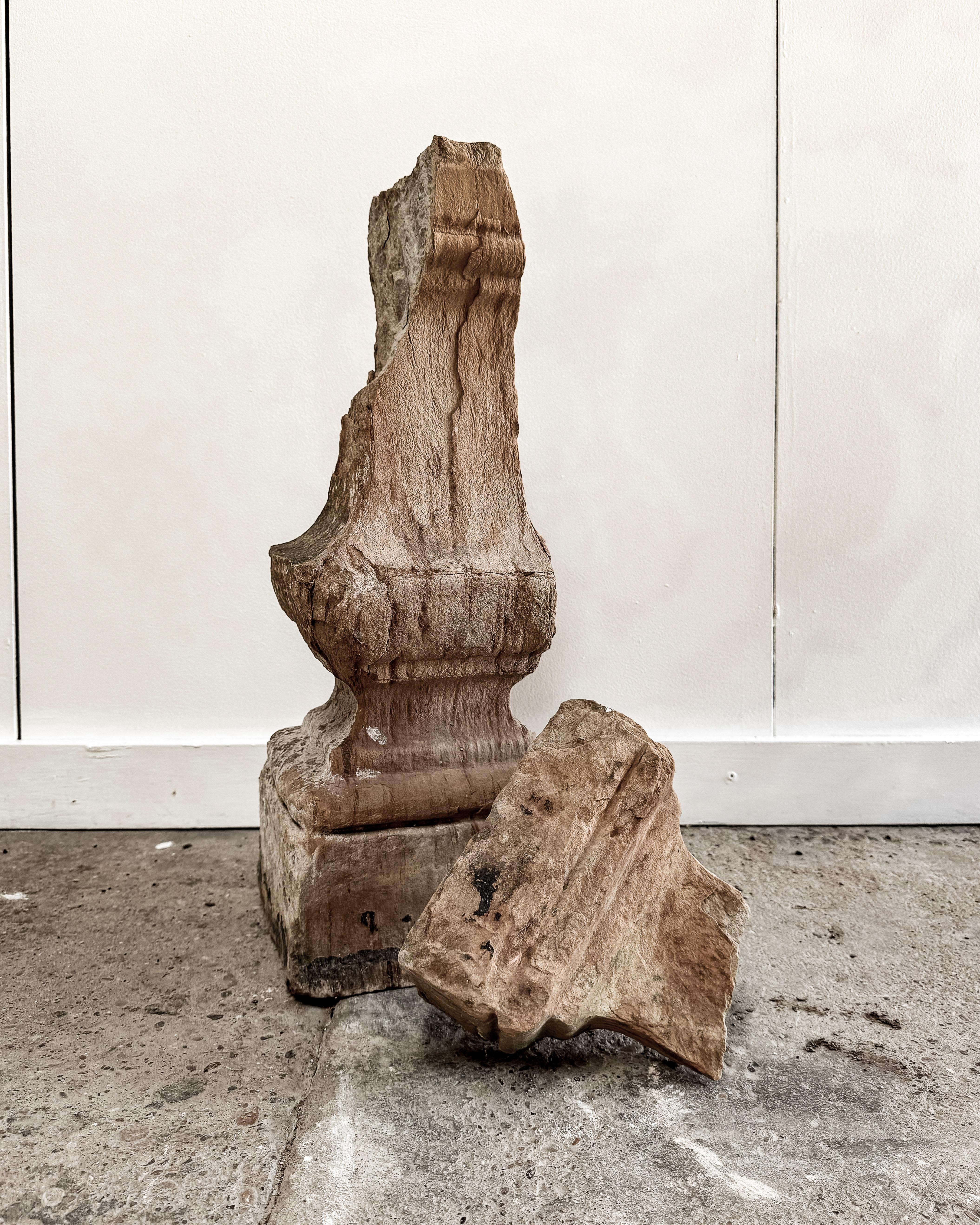 18th Century Hand-Carved Stone Balustrades For Sale 14