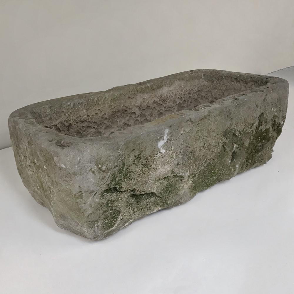 18th Century Hand Carved Stone Jardiniere For Sale 4
