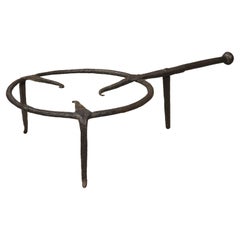 18th Century Hand Forged Iron Cooking Trivet