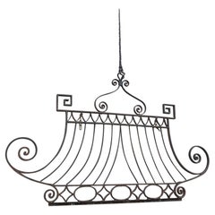 18th Century Hand-Forged Iron Entry Gate 'Top' from the Chateau of Licorne