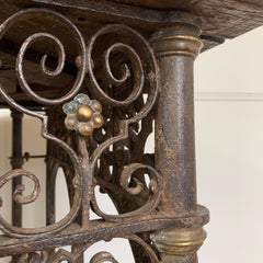 18th Century Hand Forged Wrought Iron Church Pulpit Table