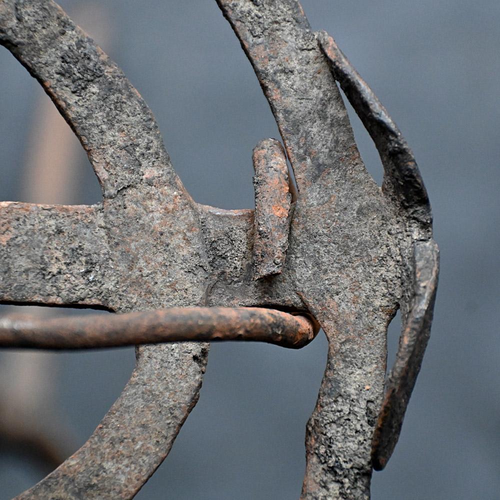 18th Century Hand Forged Wrought Iron Fireplace Trivet 3