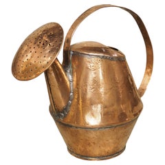 18th Century Hand Formed French Copper Arrosoir Water Pitcher
