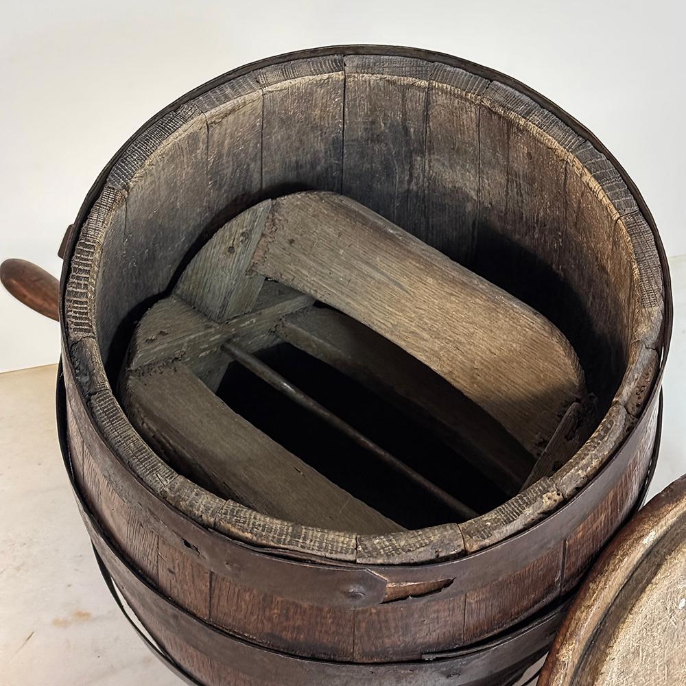 Baratte à beurre en douves d'Oak Oak du 18ème siècle, faite à la main en vente 5