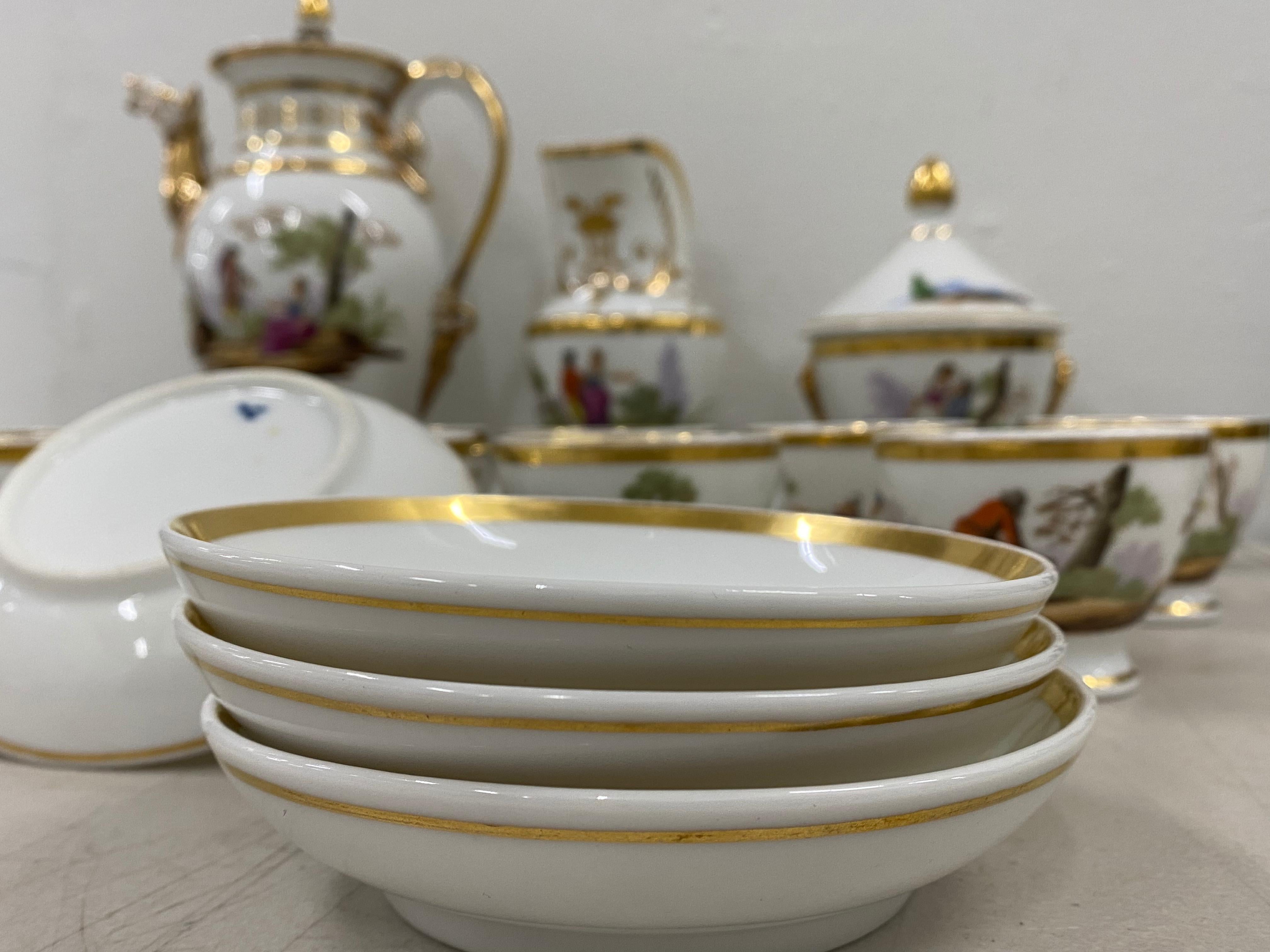 18th Century Hand Painted Porcelain Tea Set 5